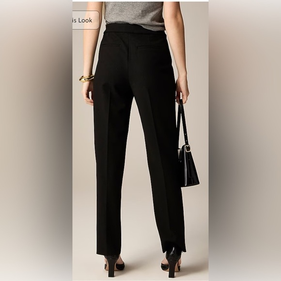 NEW J.Crew Black Petite Kate Straight-Leg Four Season Stretch Career Pants 8P - Picture 7 of 11